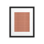 Bold Lines Maroon Framed Art Print Gallery Image 6