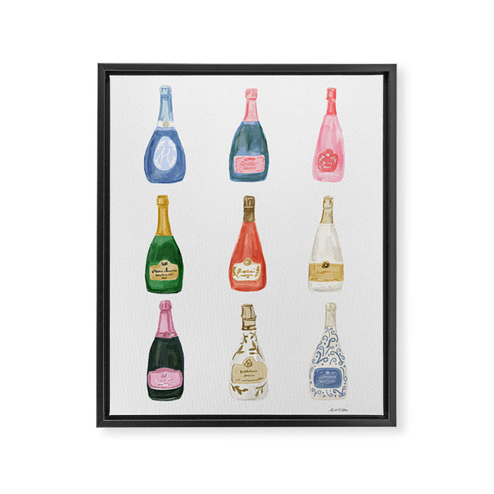 Champagne Summer Framed Canvas Print Gallery Image 1