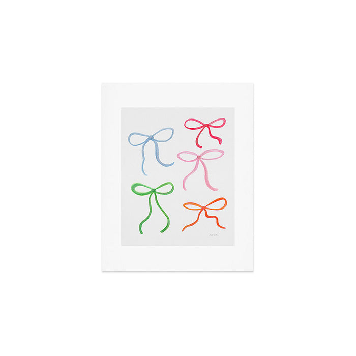 Colorful Coquette Bows  Art Print Gallery Image 1