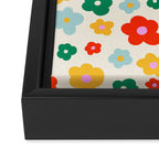Colorful Ditzy Flowers  Framed Canvas Print Gallery Image 3