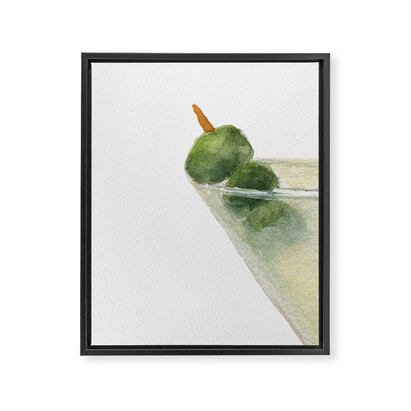 Dry Martini and Olives Happy Hour Framed Canvas Print Gallery Image 8