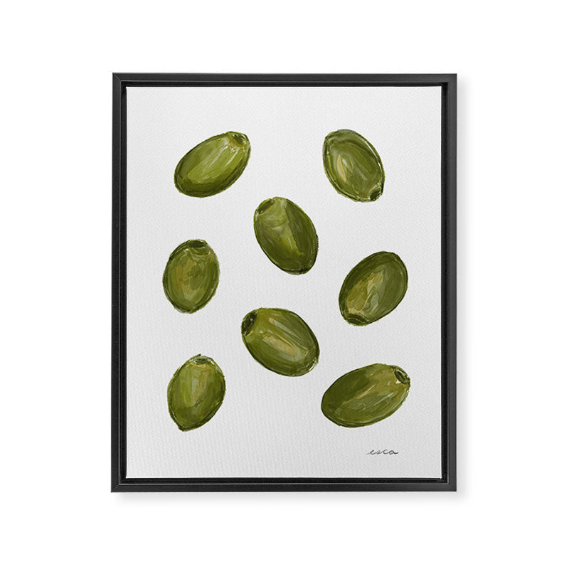 Green Olives Framed Canvas Print Gallery Image 6