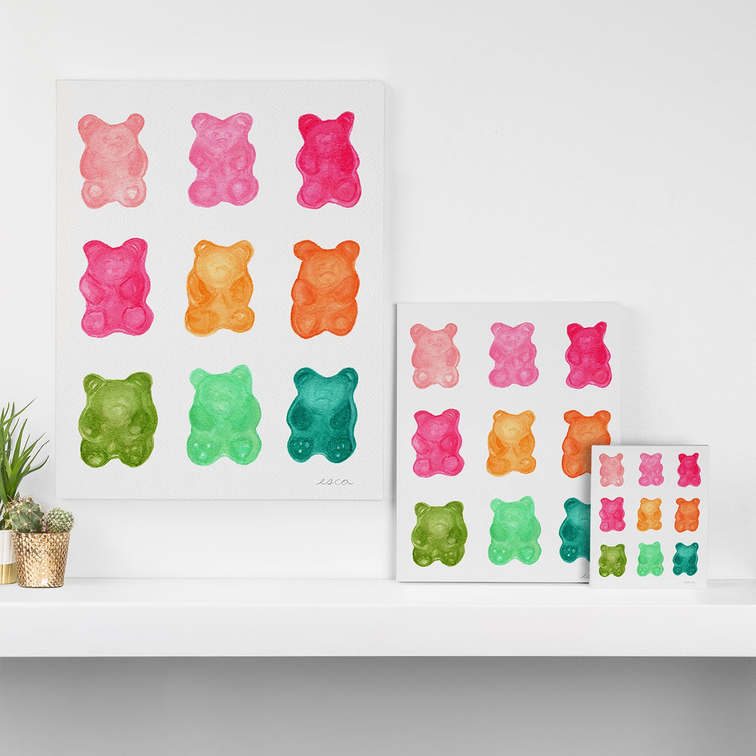 Gummy Bears Colorful Candy Canvas Print Gallery Image 3