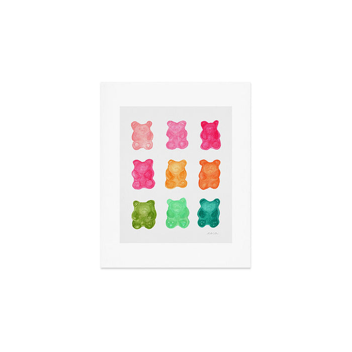 Gummy Bears Colorful Candy Art Print Gallery Image 1