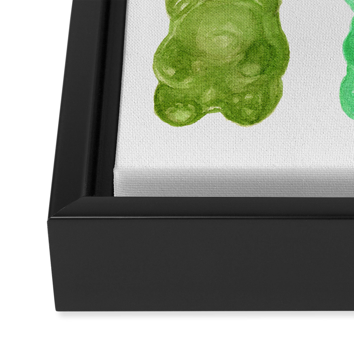 Gummy Bears Colorful Candy Framed Canvas Print Gallery Image 3