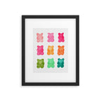 Gummy Bears Colorful Candy Framed Art Print Gallery Image 6