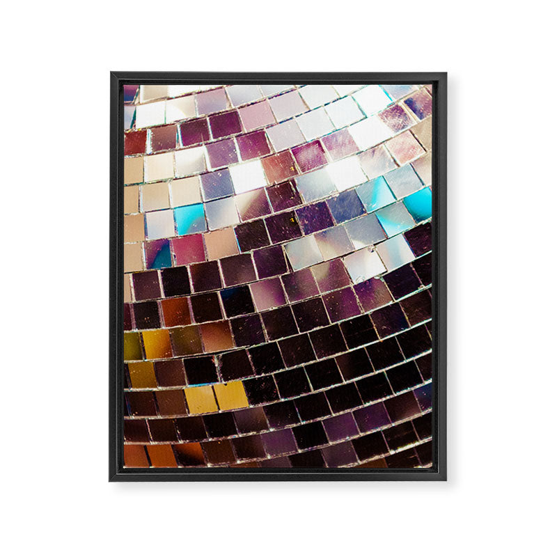 Disco Luxe Framed Canvas Print