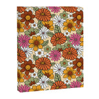 Retro 70s Boho Floral Pattern Canvas Print Gallery Image 8