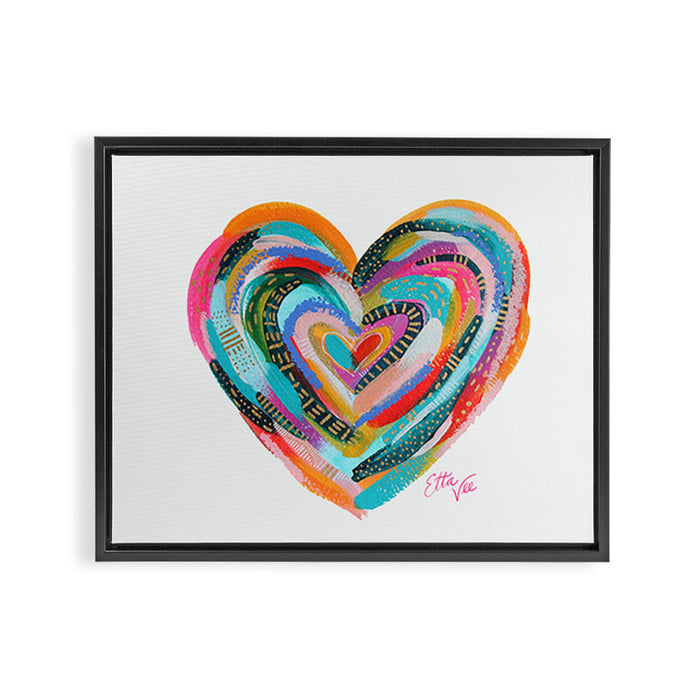 Art Heart no.1 Framed Canvas Print Gallery Image 1