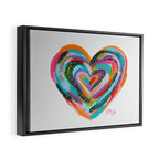 Art Heart no.1 Framed Canvas Print Gallery Image 2
