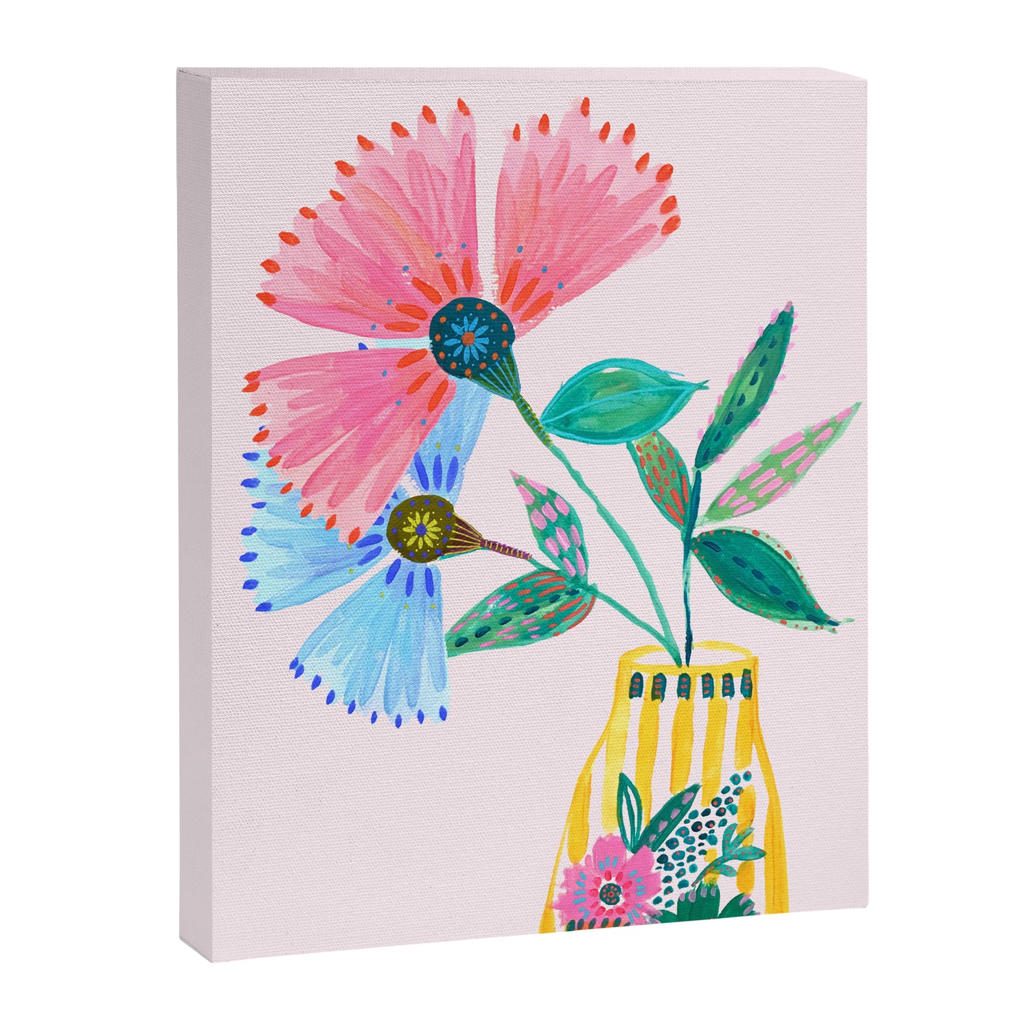 Boho Flowers Canvas Print Gallery Image 3