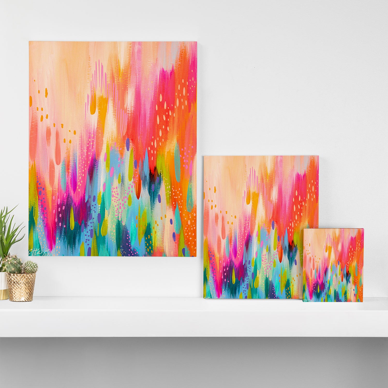 Brushstroke no.92 Canvas Print Gallery Image 3