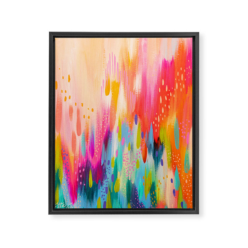Brushstroke no.92 Framed Canvas Print Gallery Image 6