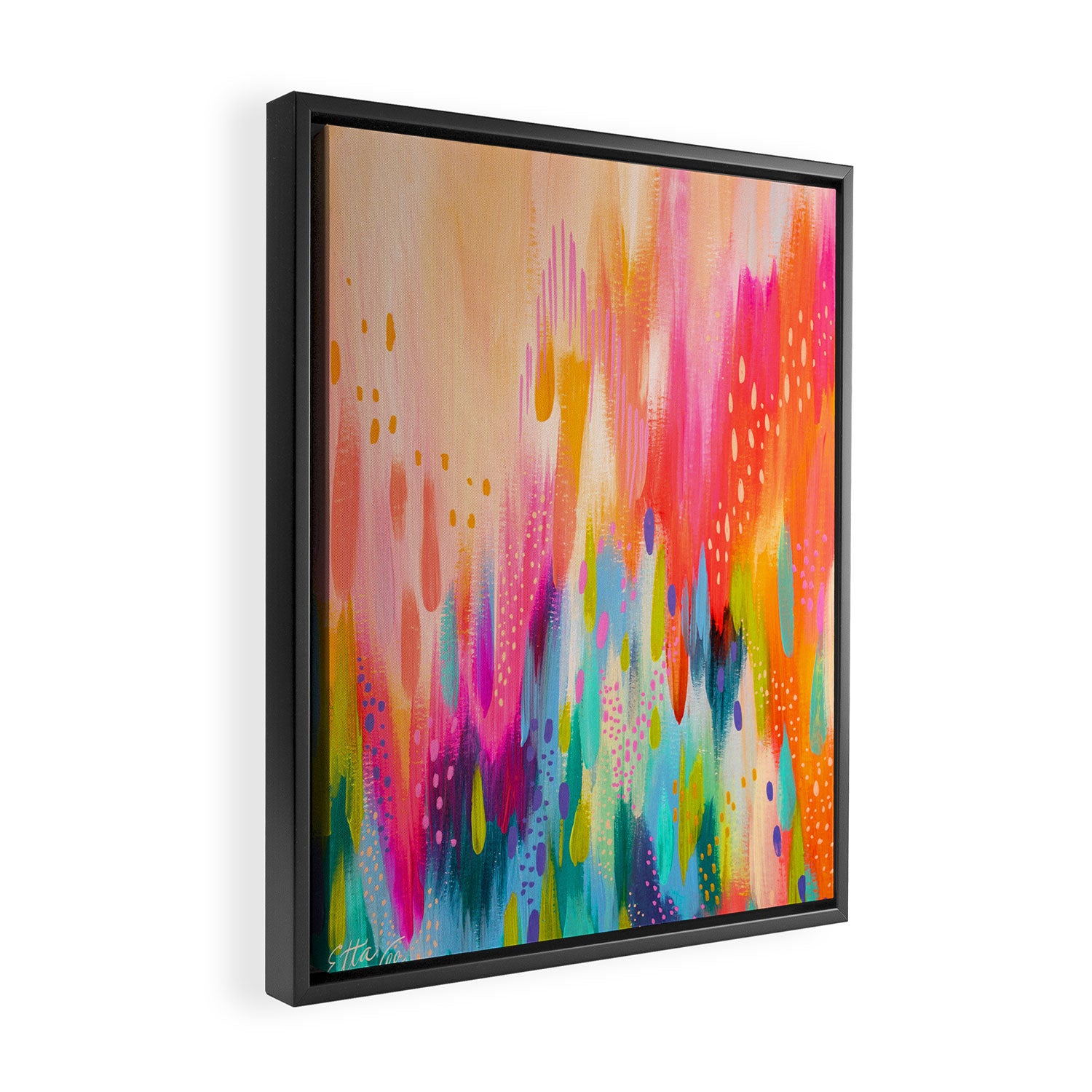 Brushstroke no.92 Framed Canvas Print Gallery Image 2