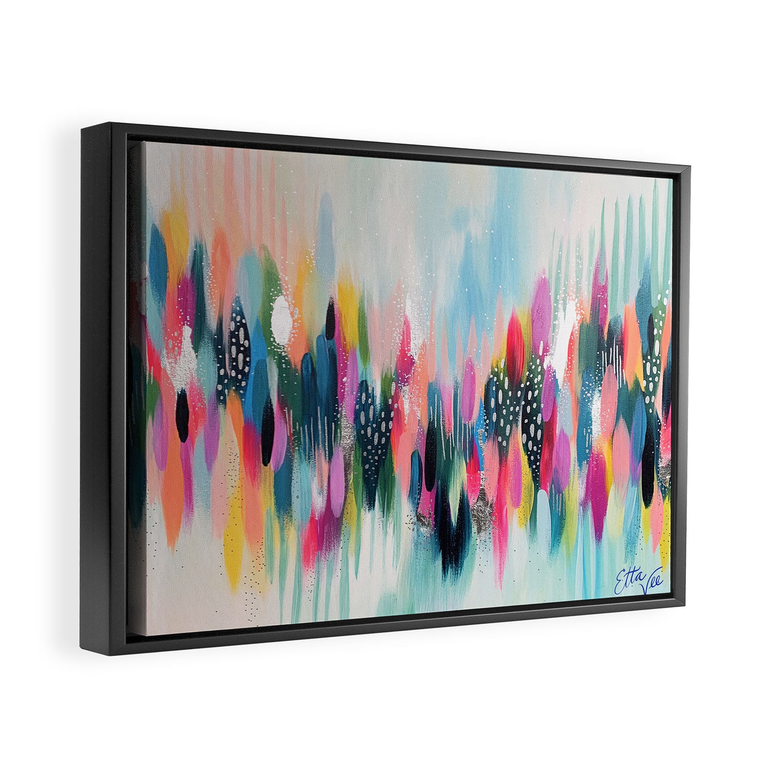 EttaVee Brushstroke No.109 Framed Canvas Print Gallery Image 2