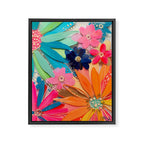 EttaVee Glass Flower No.1 Framed Canvas Print Gallery Image 6