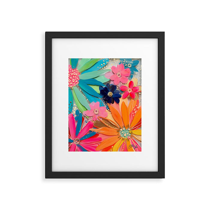 EttaVee Glass Flower No.1 Framed Art Print Gallery Image 1