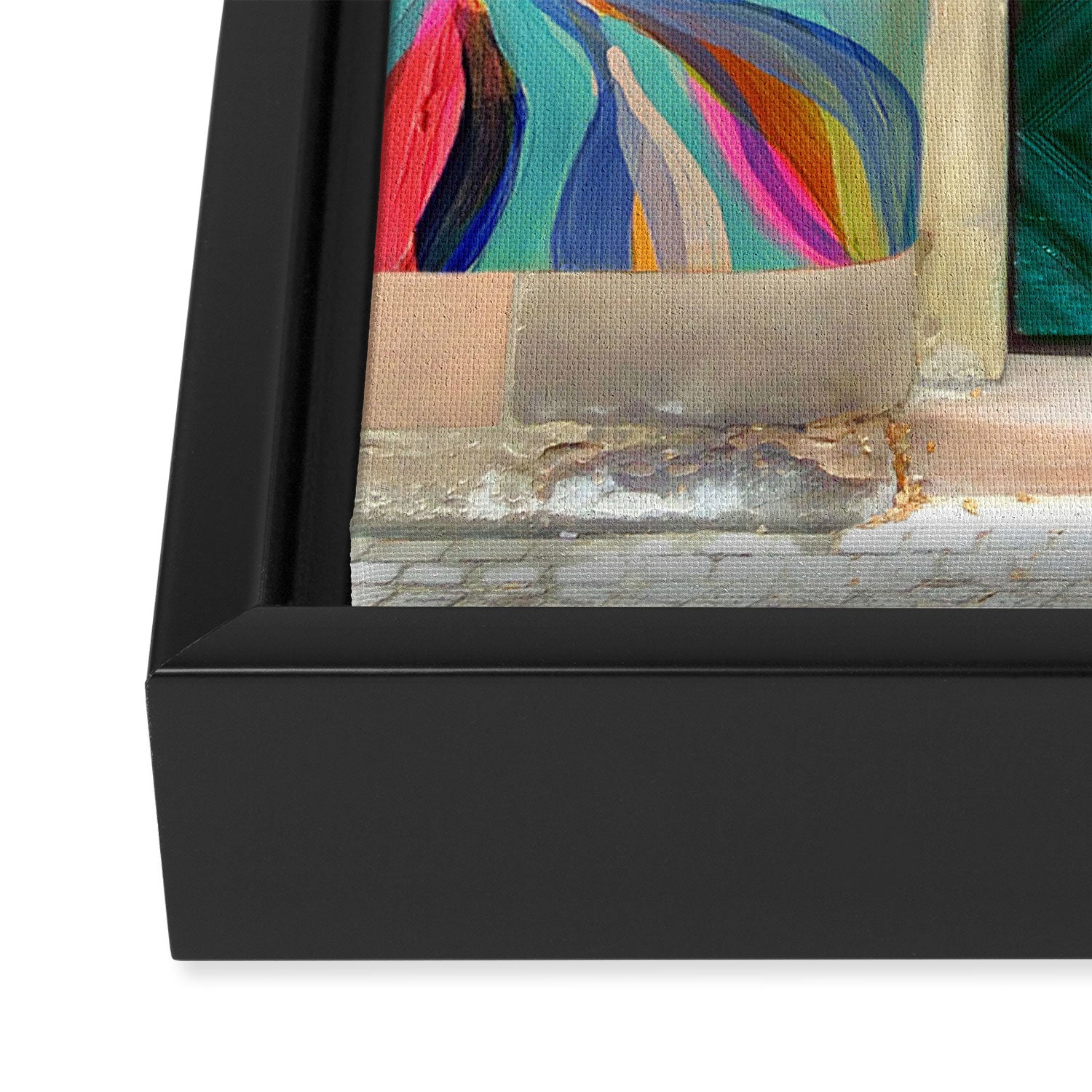 EttaVee Happy Home no.7 Framed Canvas Print Gallery Image 3