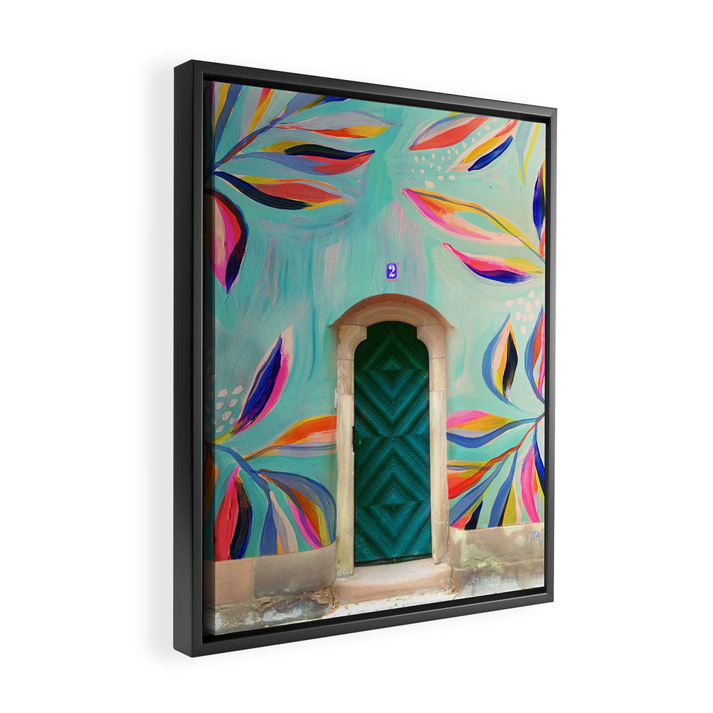 EttaVee Happy Home no.7 Framed Canvas Print Gallery Image 2