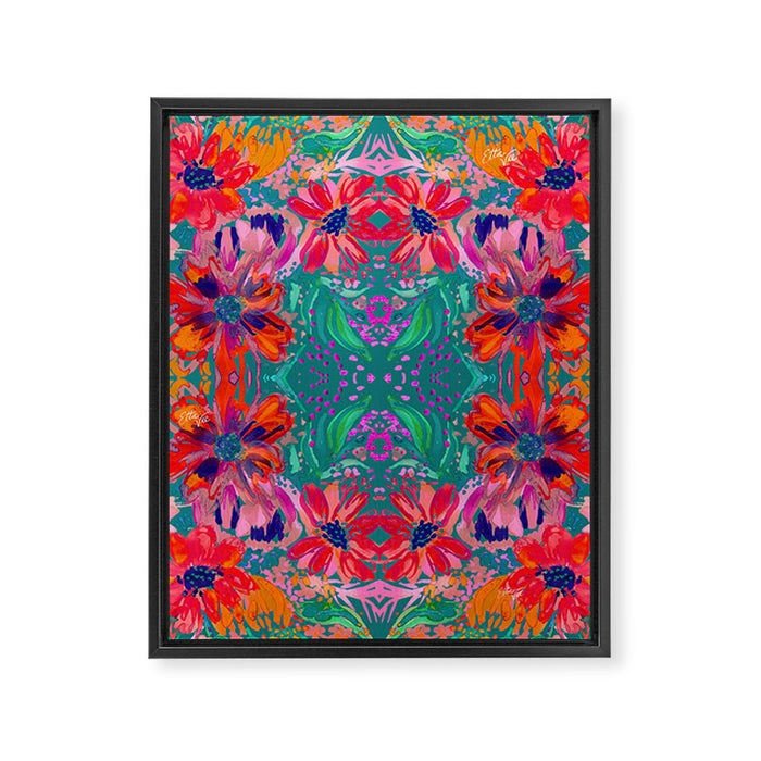 EttaVee Watercolor Florals Framed Canvas Print Gallery Image 1