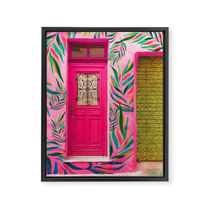 EV Happy House no.3 Framed Canvas Print Gallery Image 1