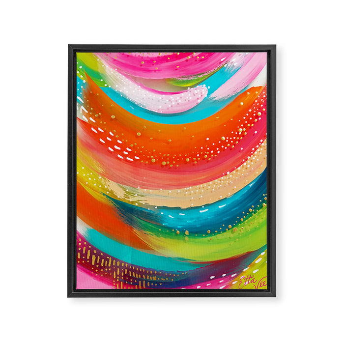 Glass Swish no.1  Framed Canvas Print Gallery Image 1