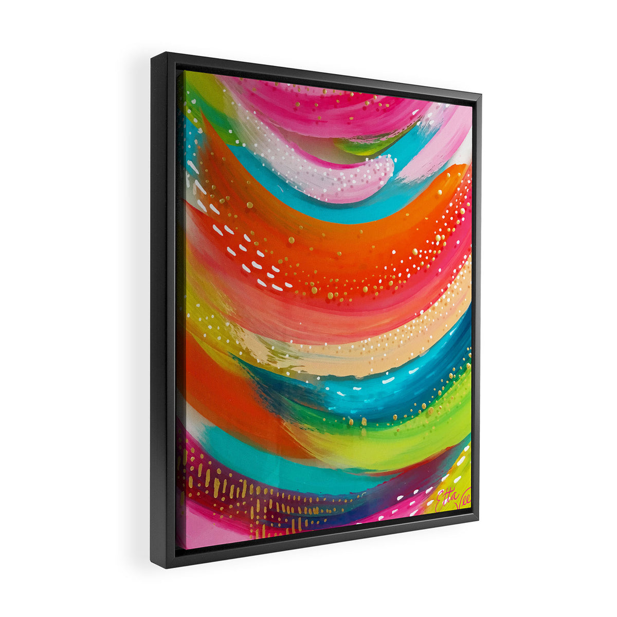 Glass Swish no.1  Framed Canvas Print Gallery Image 2