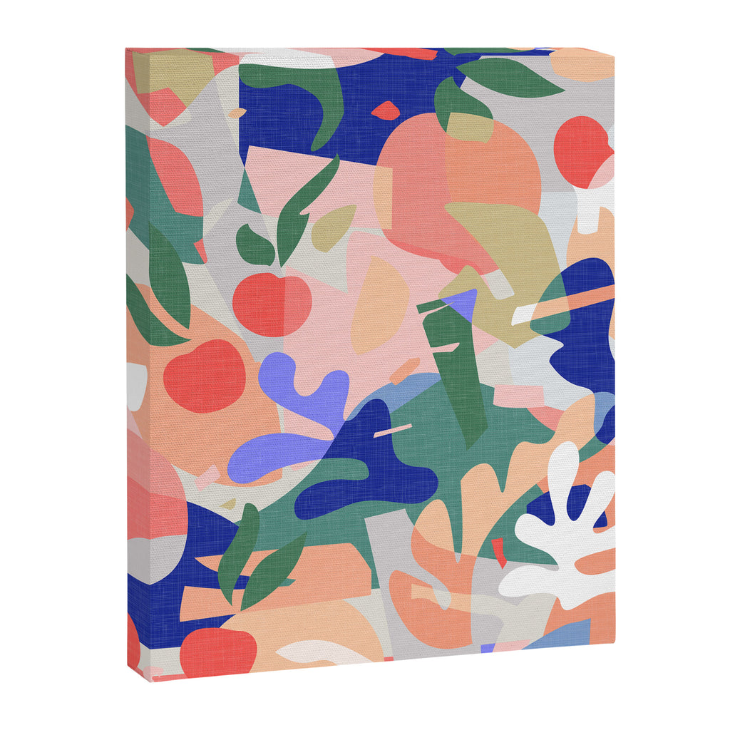 Abstract Fruits and Leaves / Modern Summer Canvas Print Gallery Image 8