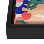 Abstract Fruits and Leaves / Modern Summer Framed Canvas Print Gallery Image 3