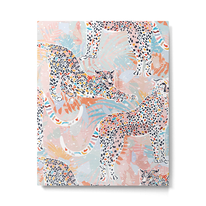 Colorful Wild Cats Metal Print Gallery Image 1