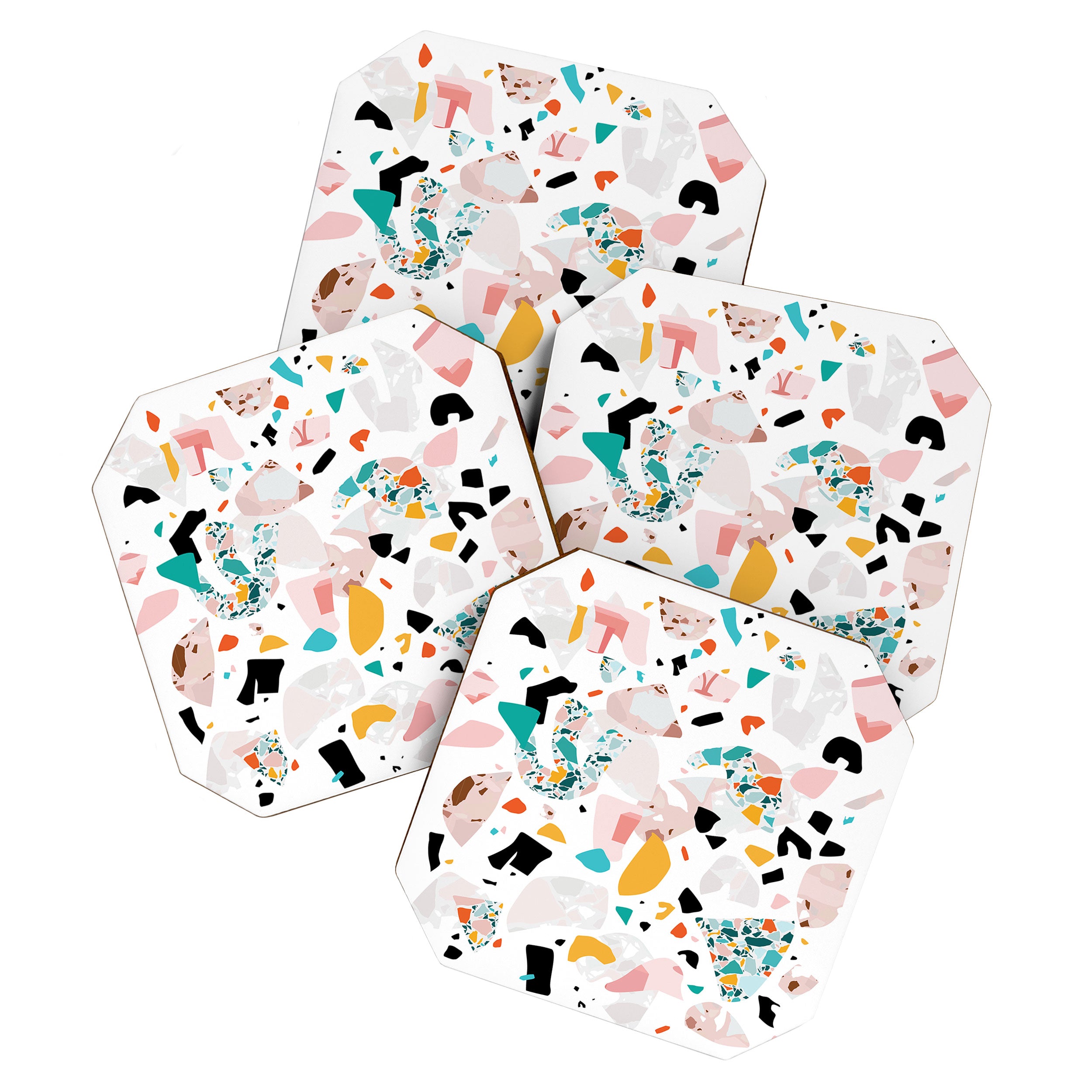 Mixed Mess I. / Collage, Terrazzo, Colorful Coaster Gallery Image 1