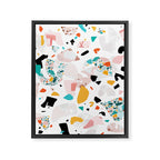 Mixed Mess I. / Collage, Terrazzo, Colorful Framed Canvas Print Gallery Image 8