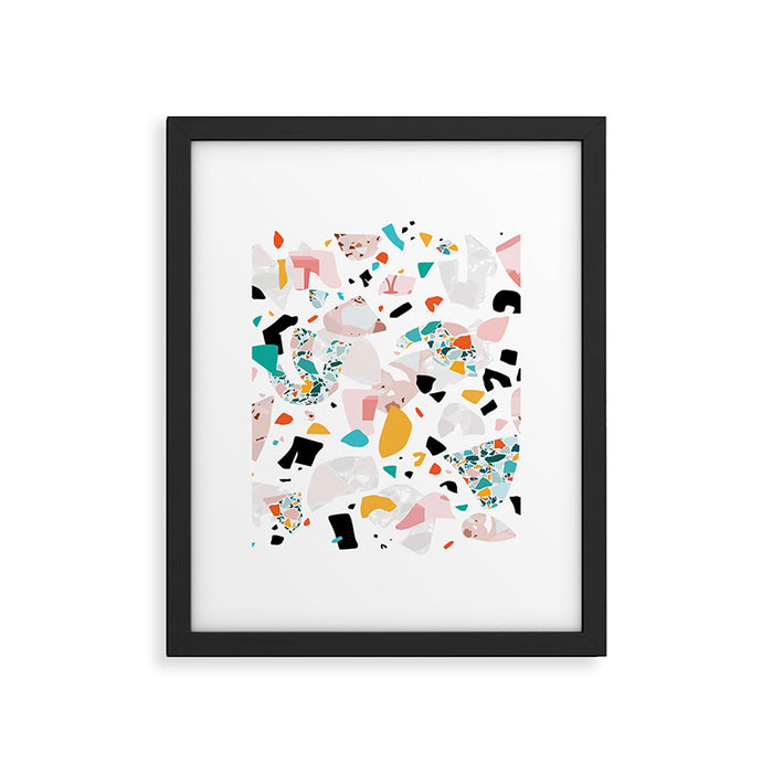 Mixed Mess I. / Collage, Terrazzo, Colorful Framed Art Print Gallery Image 1