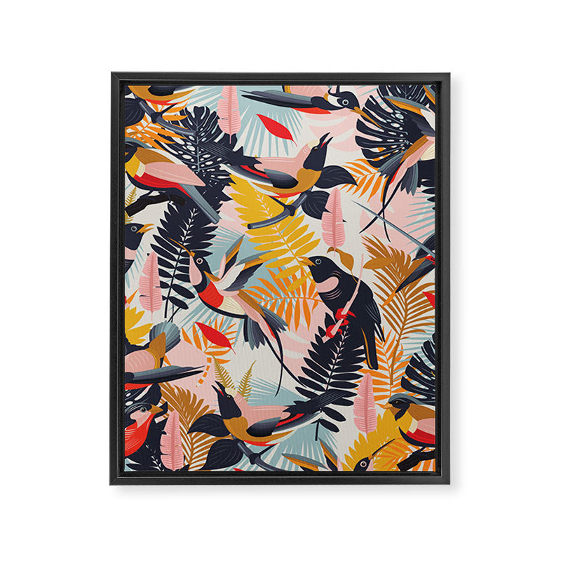 Paradise Birds II. Framed Canvas Print Gallery Image 8