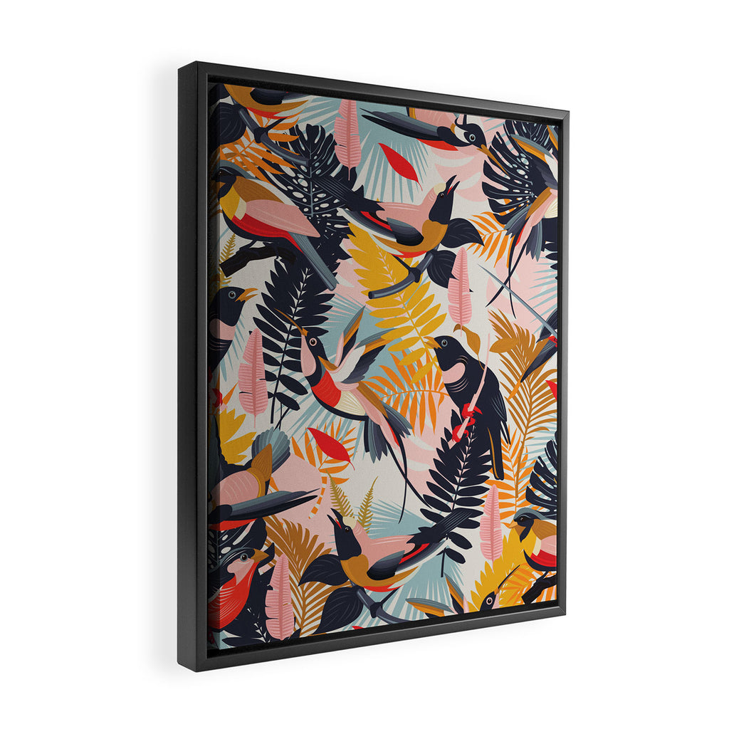 Paradise Birds II. Framed Canvas Print Gallery Image 2