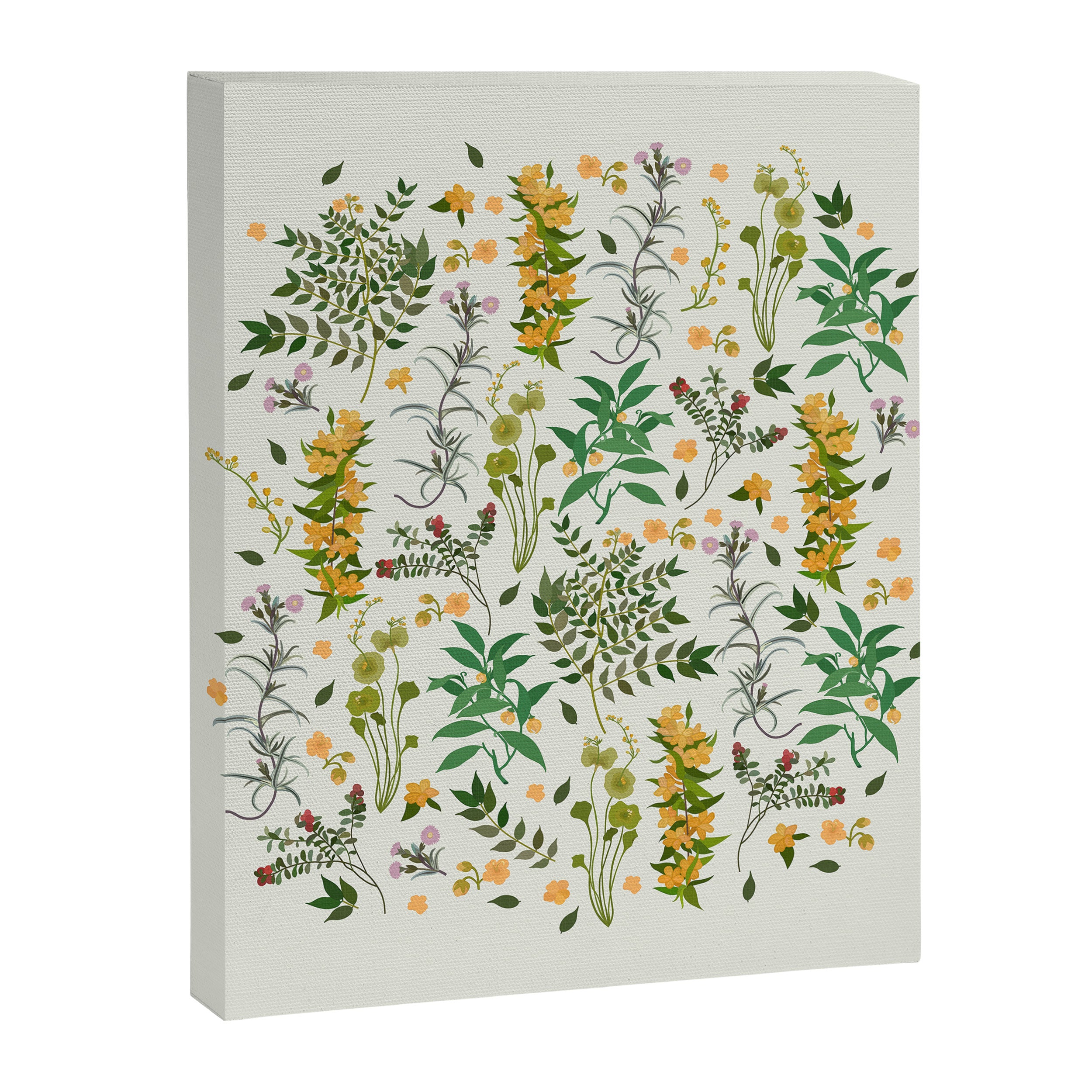 Vintage Wildflowers / Cozy Botanicals Canvas Print Gallery Image 8