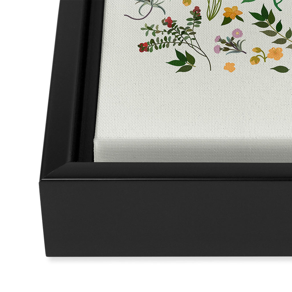 Vintage Wildflowers / Cozy Botanicals Framed Canvas Print Gallery Image 3