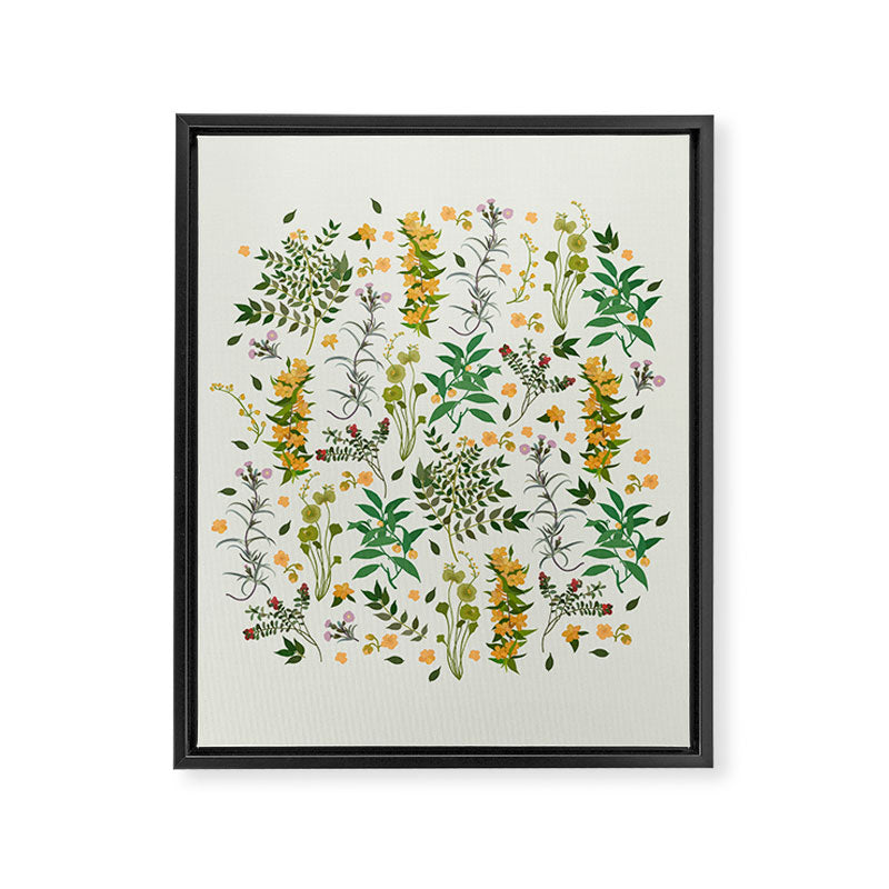 Vintage Wildflowers / Cozy Botanicals Framed Canvas Print Gallery Image 8