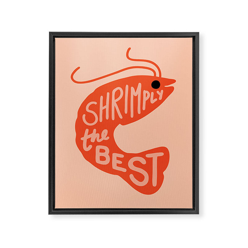 Shrimply the Best Framed Canvas Print Gallery Image 8