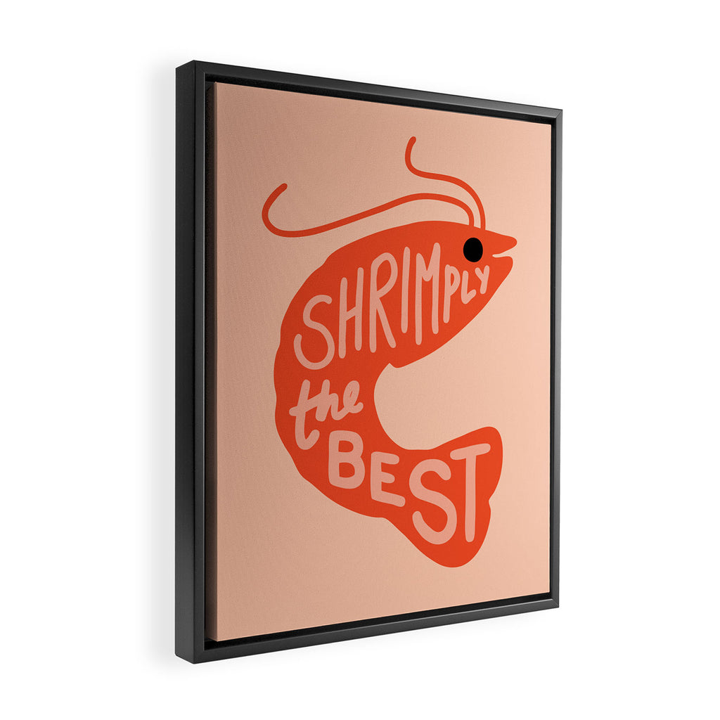 Shrimply the Best Framed Canvas Print Gallery Image 2
