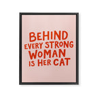 Behind Every Strong Woman Framed Canvas Print Gallery Image 8