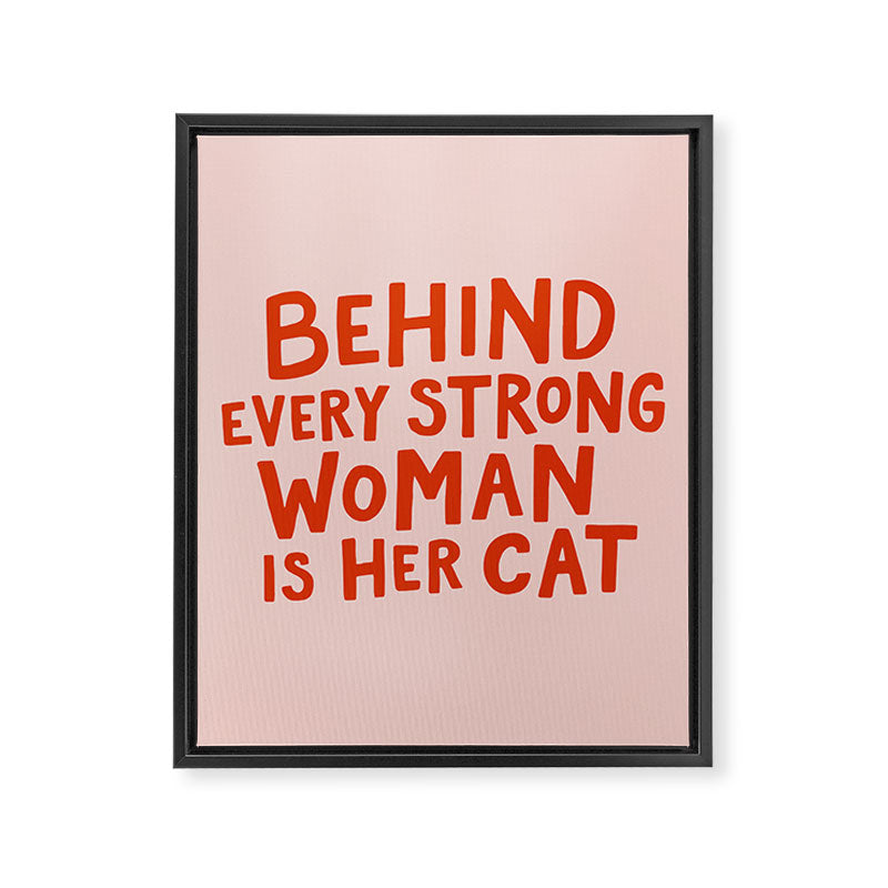 Behind Every Strong Woman Framed Canvas Print Gallery Image 8