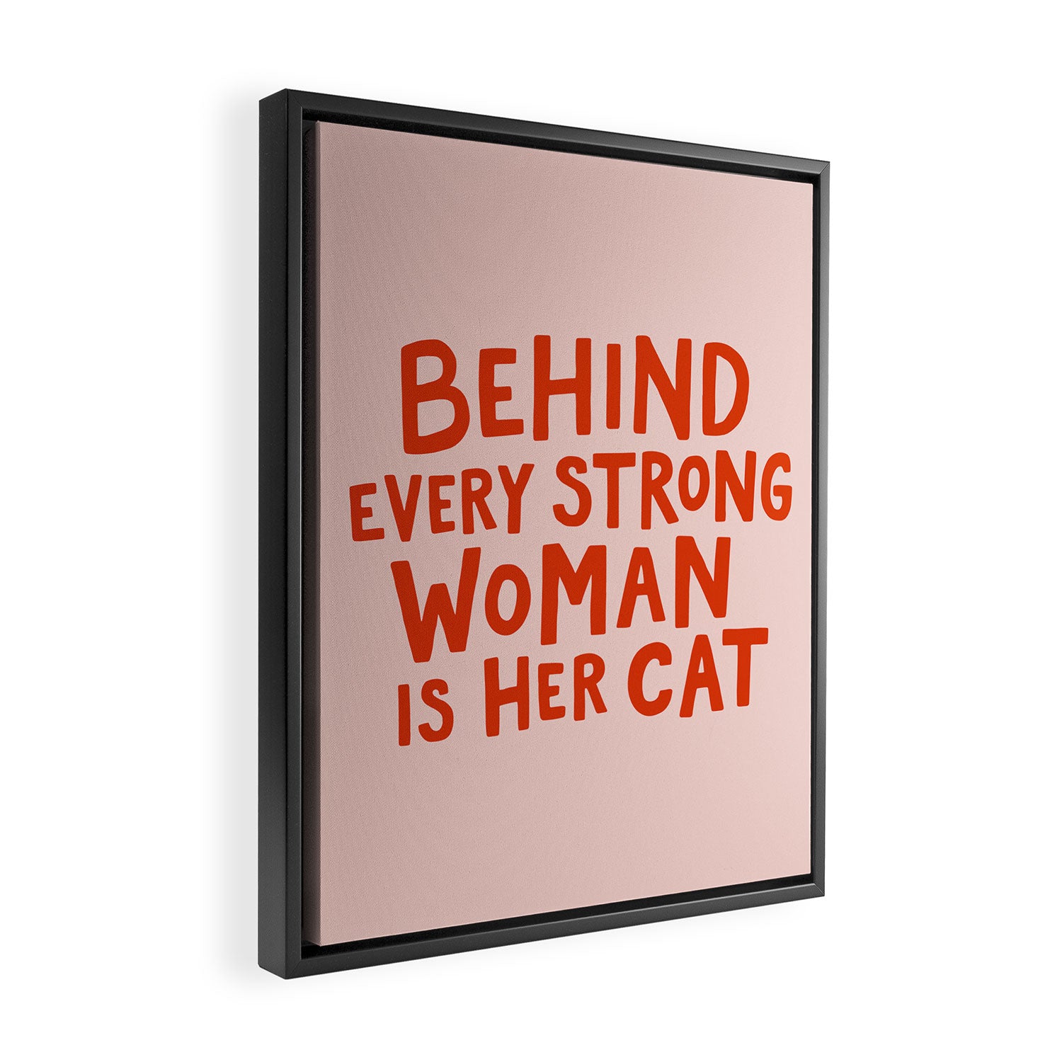 Behind Every Strong Woman Framed Canvas Print Gallery Image 2