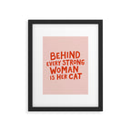 Behind Every Strong Woman Framed Art Print Gallery Image 6