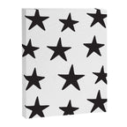 Star Pattern Black On White Canvas Print Gallery Image 8