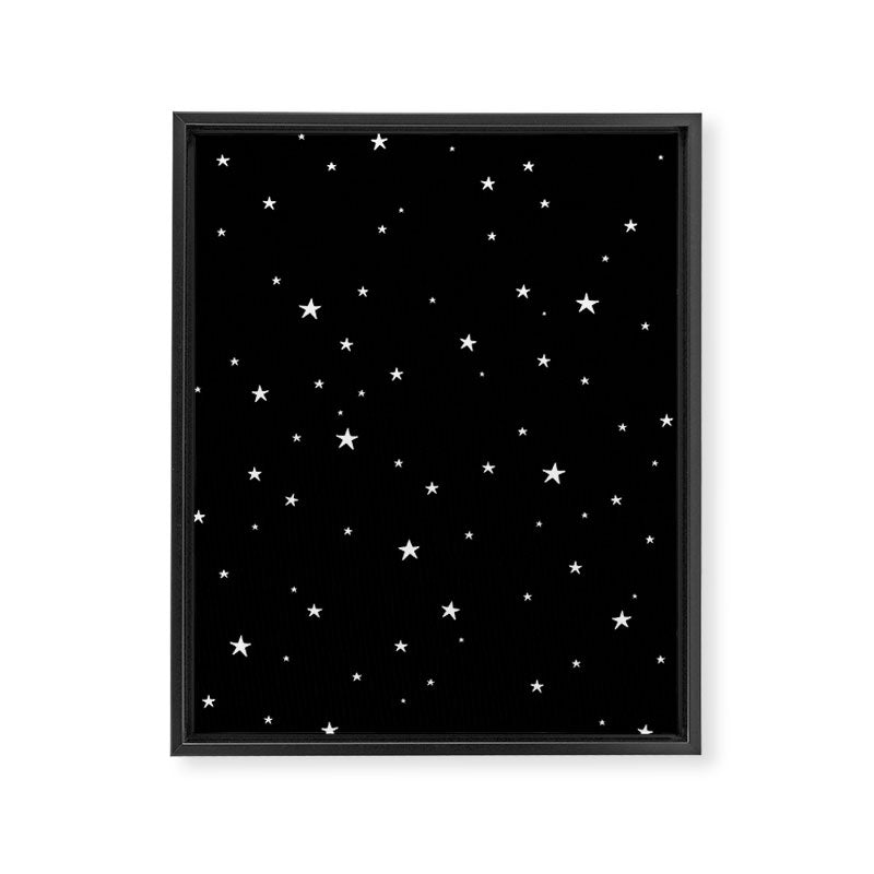 Tiny Stars Dark Framed Canvas Print Gallery Image 8