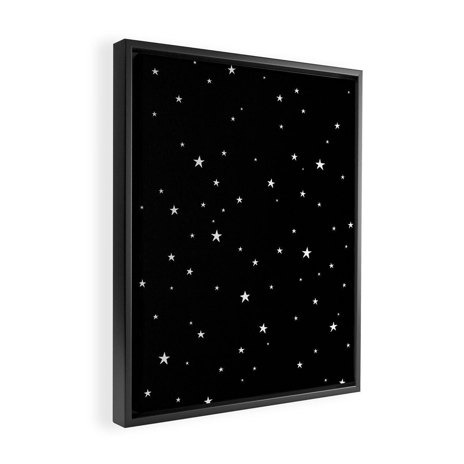 Tiny Stars Dark Framed Canvas Print Gallery Image 2