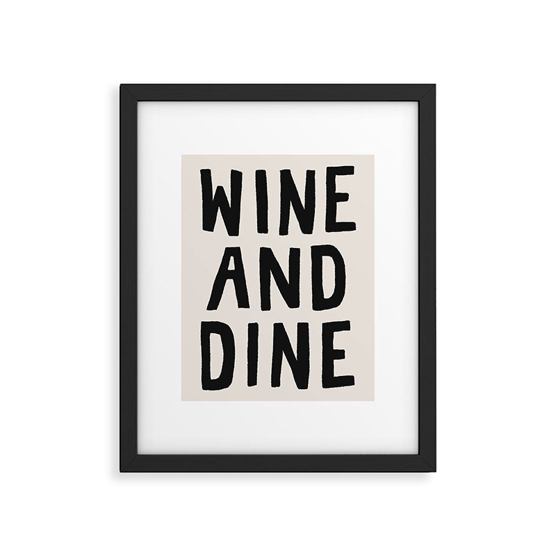 Wine And Dine Framed Art Print Gallery Image 6
