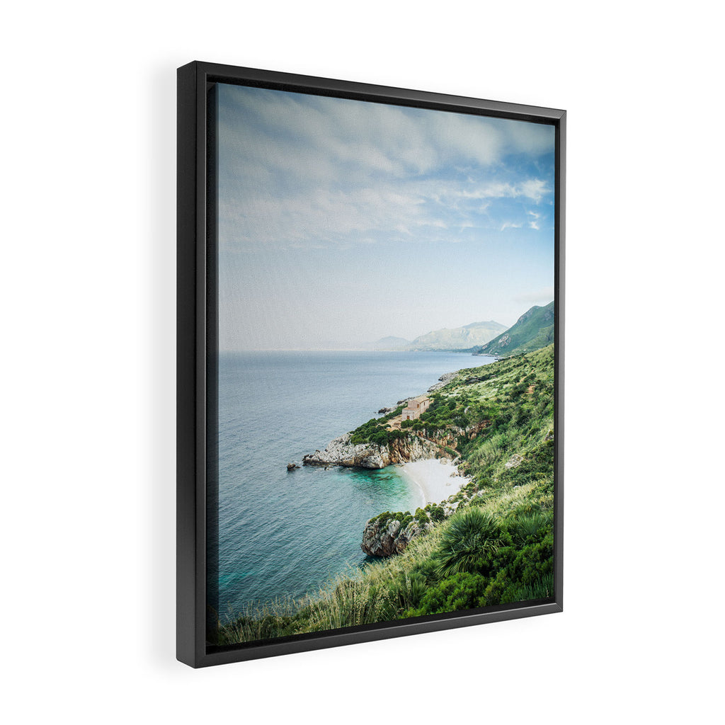 Beach - Landscape and Nature Photography Framed Canvas Print Gallery Image 2