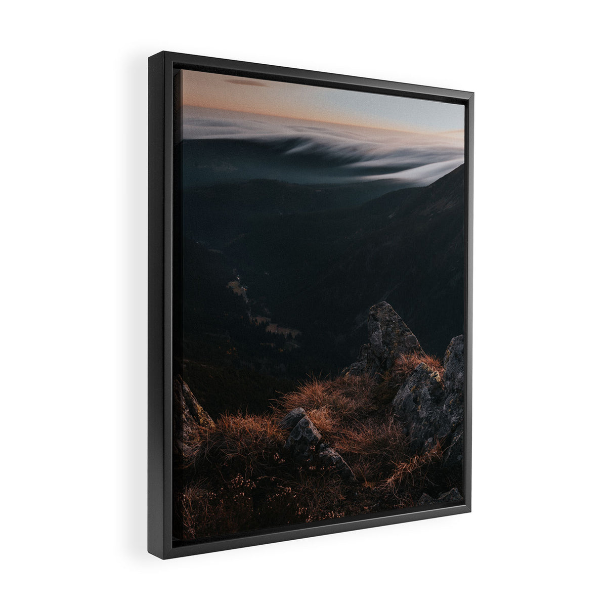Evening Mood - Landscape and Nature Photography Framed Canvas Print Gallery Image 2